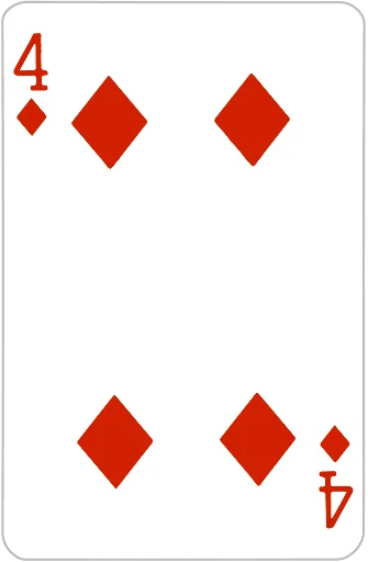 Стікер Playing cards 4⃣