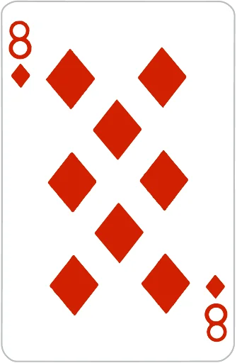 Playing cards stiker 8⃣