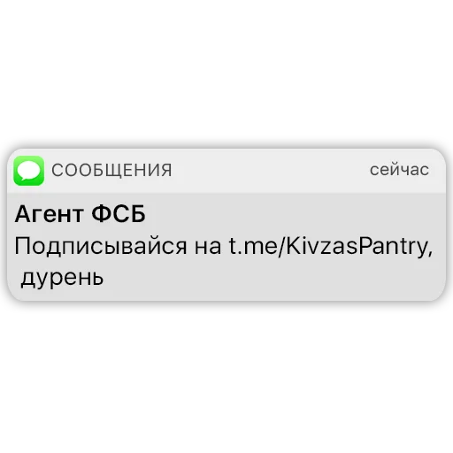 Стикер Telegram «Карманный ФСБшник» 🗣
