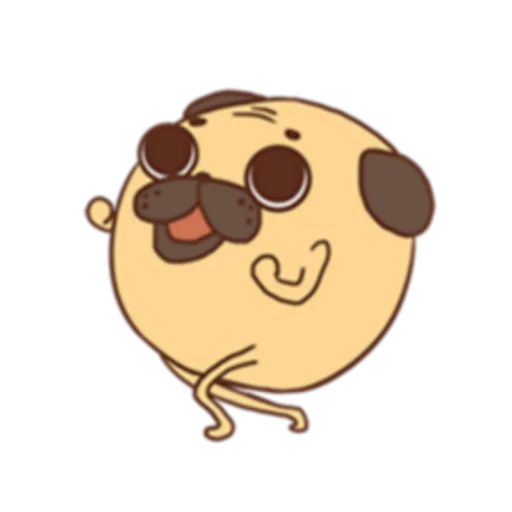 Telegram Sticker «Poggo the Pug (FULL) [英文]» 💃