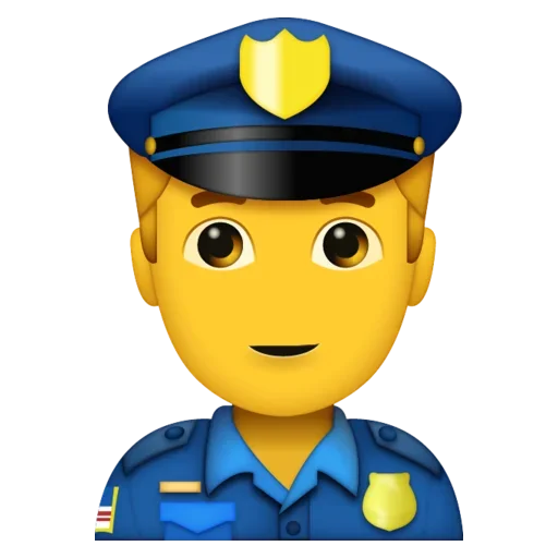 Эмодзи Police Stickers 😙