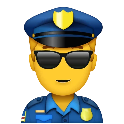 Эмодзи Police Stickers 😕
