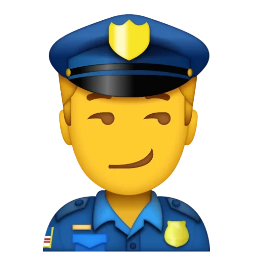 Police Stickers emoji 🤨