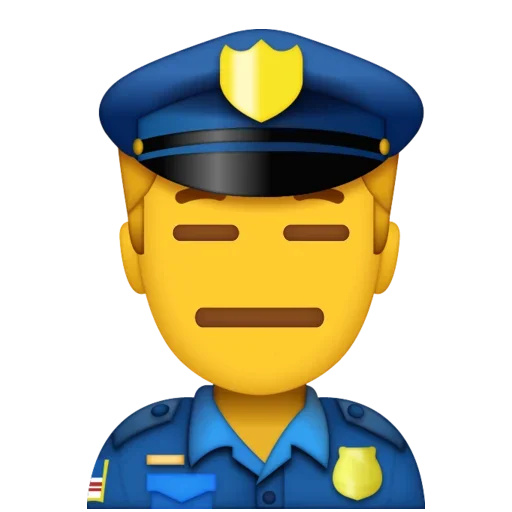 Эмодзи Police Stickers 😩