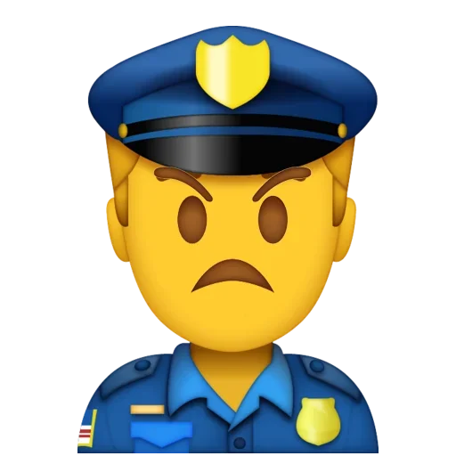 Эмодзи Police Stickers 😜