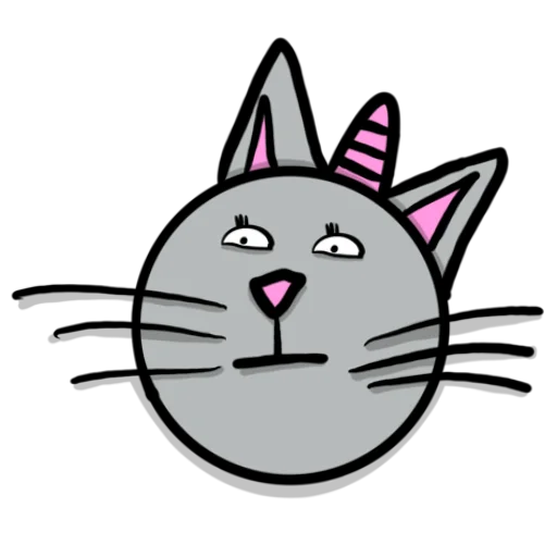 Стикер Telegram «Радужная кошечка | Rainbow kitty» 😐