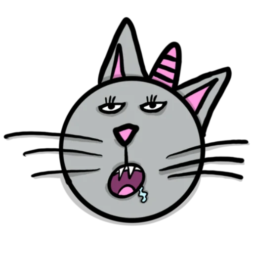 Стікер Telegram «Радужная кошечка | Rainbow kitty» 🤤