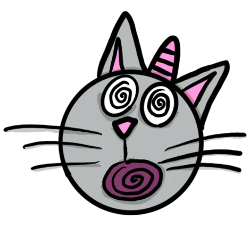 Стикер Telegram «Радужная кошечка | Rainbow kitty» 😵‍💫