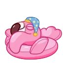 Pool Flamingo emoji 😴
