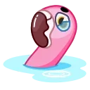 Pool Flamingo emoji 😢