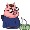 Эмодзи Potter Pig 👍