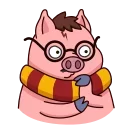 Эмодзи Potter Pig 🤯