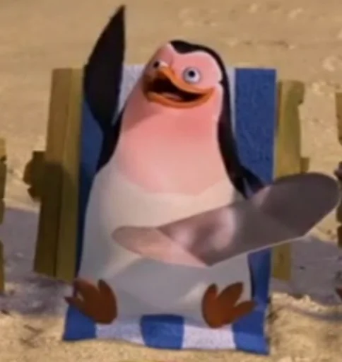 Стикер Пингвин из Мадагаскара 😆