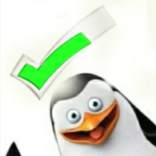 Telegram stiker «Пингвин из Мадагаскара» ✅