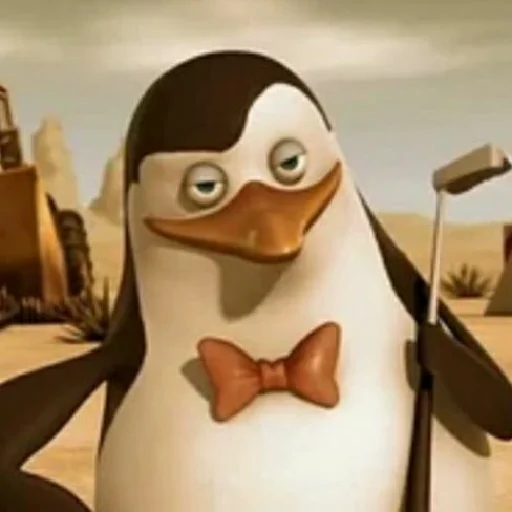 Стікер Пингвин из Мадагаскара 🧐