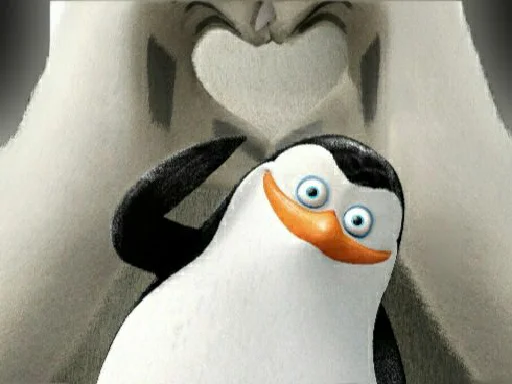 Telegram stiker «Пингвин из Мадагаскара» ❤