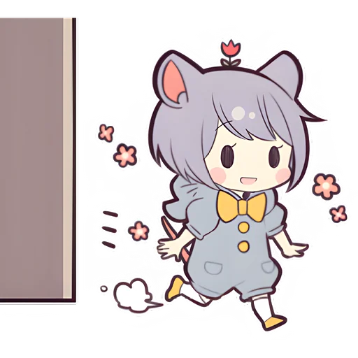 Telegram Sticker «Прекрасная мышь » 🚶‍♀