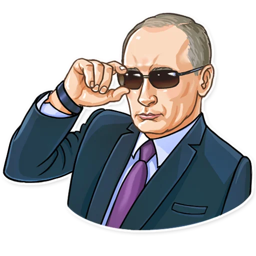 Стікер Telegram «Putin» 😎