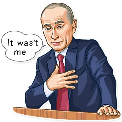 Telegram stiker «Putin» 🙅‍♂️