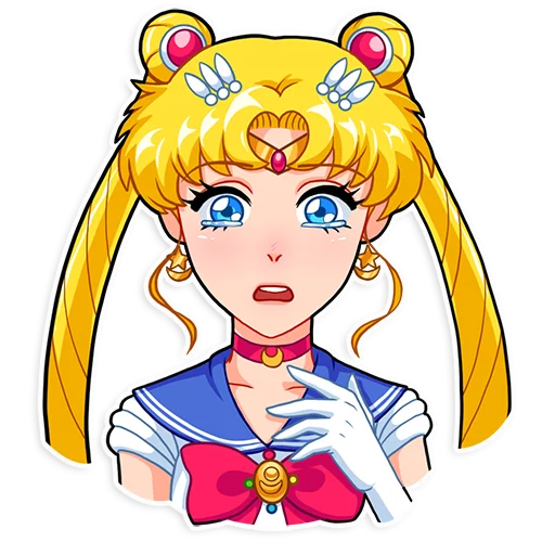 Sailor Moon emoji 😢