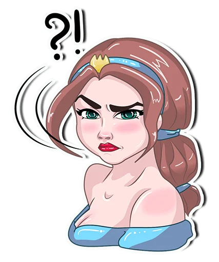 Telegram stiker «PrincessBrina» 🤨