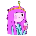 Princess Bubblegum emoji 😐