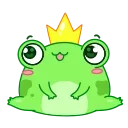 Эмодзи Царевна-лягушка 👋