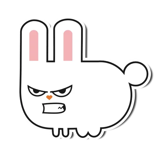 Rabbit emoji 😠