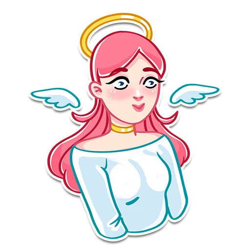 Telegram Sticker «Prosto Ангелы и Демоны» 🥺