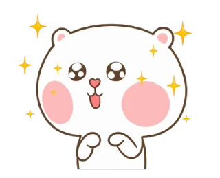 Puffy Bear & Rabbit  emoji 🤩
