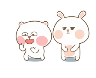 Емодзі Puffy Bear & Rabbit 👊
