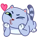 Puffy Cat emoji 😘