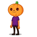 Pumpkin Man sticker 😨
