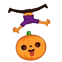 Pumpkin Man emoji 🙃