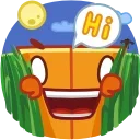 Pumpkin Cube emoji 👋