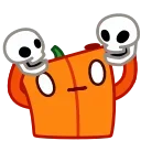 Емодзі Pumpkin Cube 🎃