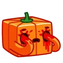 Pumpkin Cube emoji 😵
