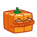 Pumpkin Cube emoji 👎