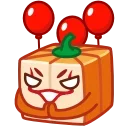 Pumpkin Cube emoji 🎈