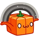 Эмодзи Pumpkin Cube 🌈