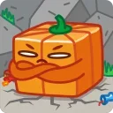 Pumpkin Cube emoji 😒