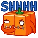 Емодзі Pumpkin Cube 🤐