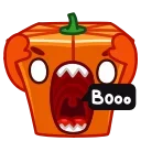 Pumpkin Cube emoji 👻