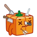 Эмодзи Pumpkin Cube  😵