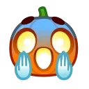 Pumpkin Emoji emoji 😱