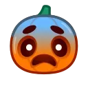 Pumpkin Emoji emoji 😨