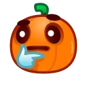 Эмодзи Pumpkin Emoji 🤔