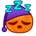 Pumpkin Emoji emoji 😴