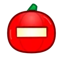 Pumpkin Emoji emoji ⛔️