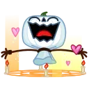 Pumpkin Ghost emoji 🫶